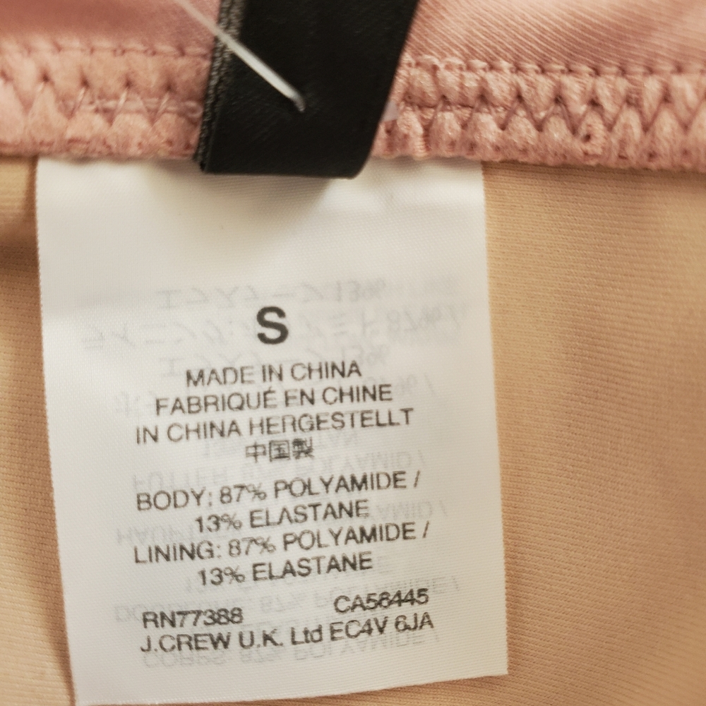 J.Crew scalloped eyelet lowrider bikini bottom, medium, pink - Picture 8 of 10